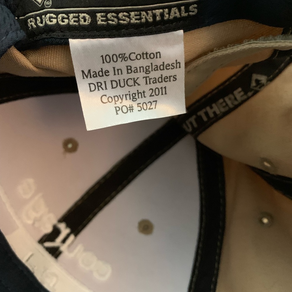 Tan Cap with Embroidered Text - Picture 3 of 3